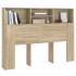 Mueble cabecero color roble Sonoma 140x19x103,5