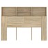 Mueble cabecero color roble Sonoma 140x19x103,5