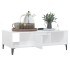 Mesa de centro madera contrachapada blanco brillo