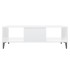 Mesa de centro madera contrachapada blanco brillo