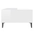 Mesa de centro madera contrachapada blanco brillo