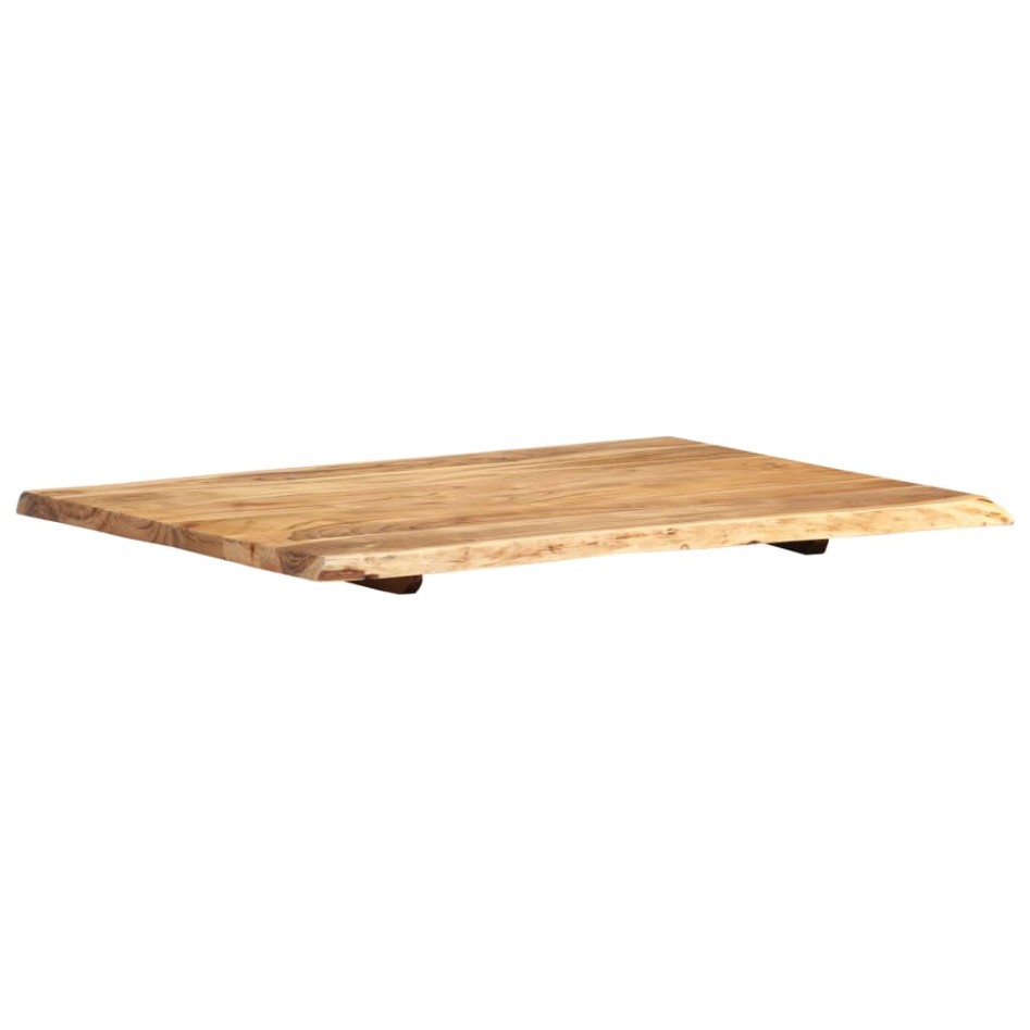 Superficie de mesa de madera maciza de acacia 80x(50-60)x2,5