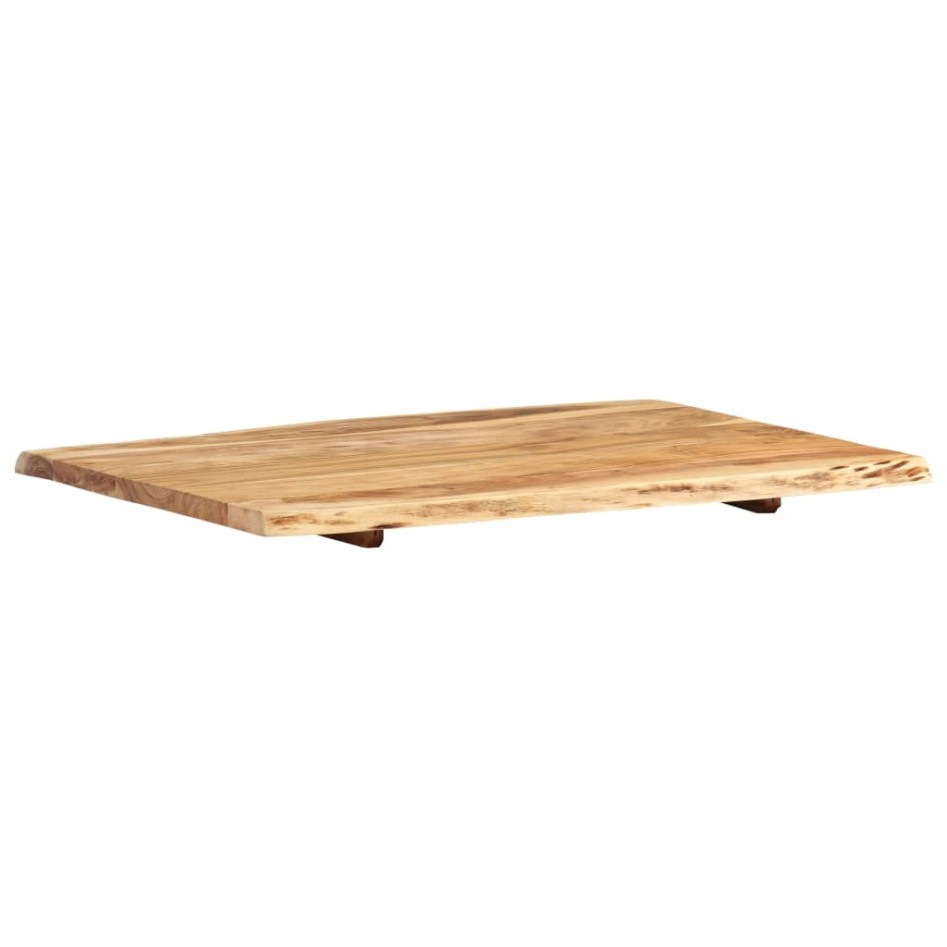 Superficie de mesa de madera maciza de acacia 80x(50-60)x2,5