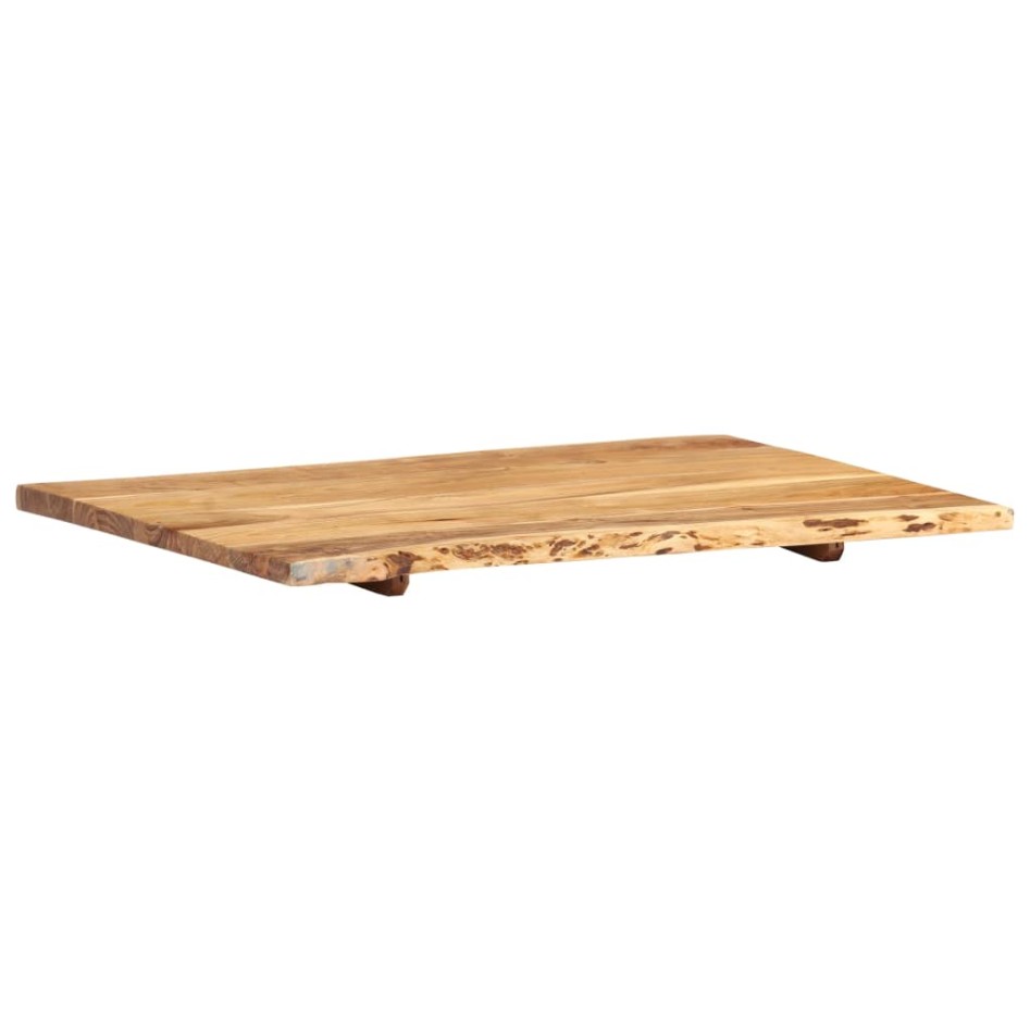 Superficie de mesa de madera maciza de acacia 80x(50-60)x2,5