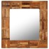 Espejo de pared de madera maciza reciclada 60x60
