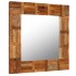 Espejo de pared de madera maciza reciclada 60x60