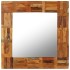 Espejo de pared de madera maciza reciclada 60x60