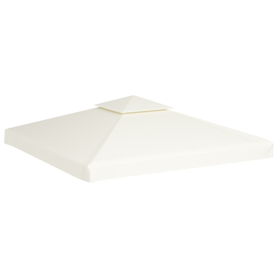 Cubierta de repuesto de cenador 310 g/m² blanco crema 3x3