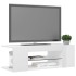 Mueble de TV con luces LED blanco brillante 90x39x30