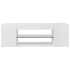 Mueble de TV con luces LED blanco brillante 90x39x30