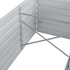 Arriate de jardín de acero galvanizado gris 320x80x45