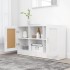 Aparador madera contrachapada blanco brillante 120x30,5x70