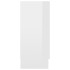 Aparador madera contrachapada blanco brillante 120x30,5x70