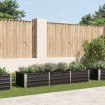 Arriate de acero galvanizado gris antracita 240x80x45 cm