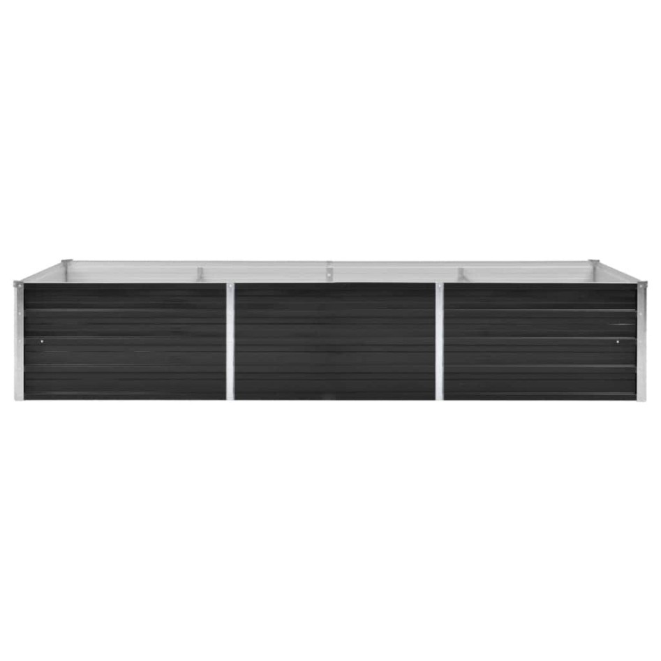 Arriate de acero galvanizado gris antracita 240x80x45