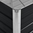 Arriate de acero galvanizado gris antracita 240x80x45