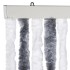 Cortina mosquitera gris y blanco chenilla 100x220