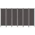 Biombo divisor de 6 paneles gris antracita 300x180