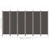 Biombo divisor de 6 paneles gris antracita 300x180