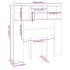 Mueble cabecero blanco 100x19x103,5