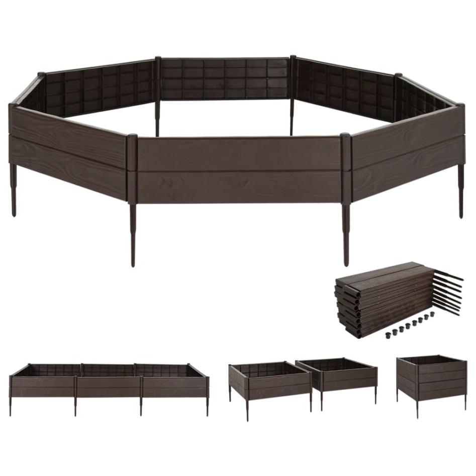 Arriate de jardín polipropileno 120x120x20