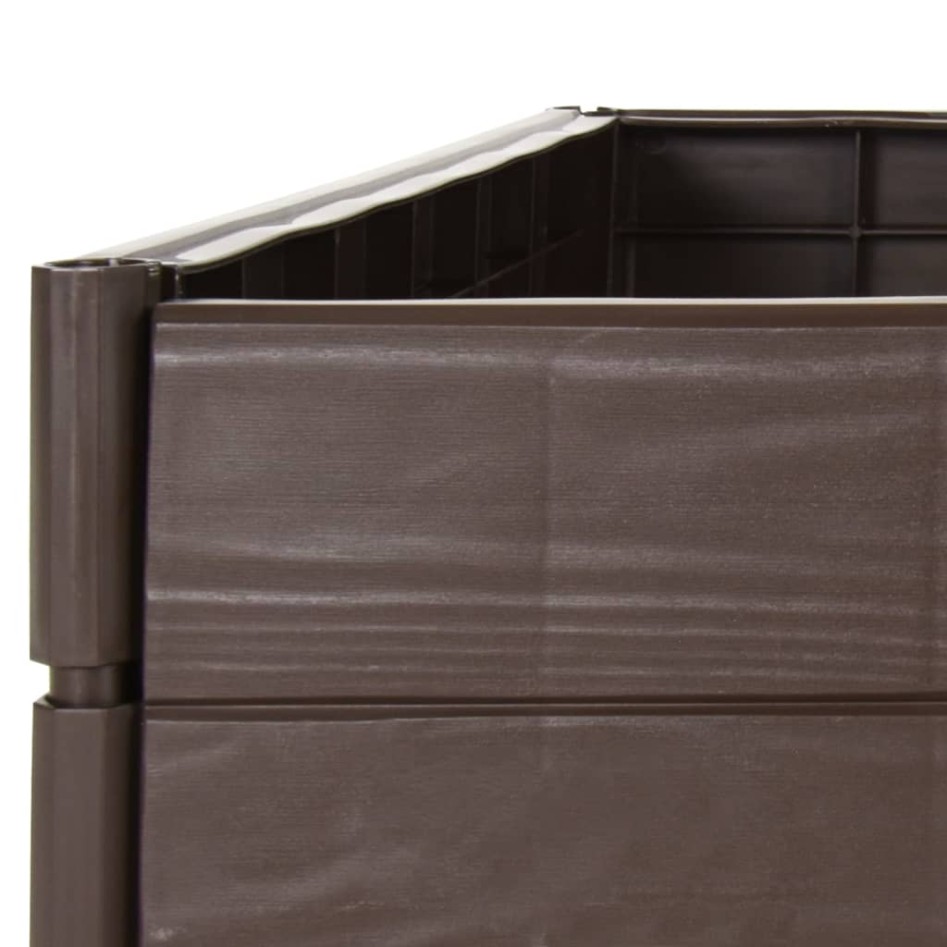 Arriate de jardín polipropileno 120x120x20