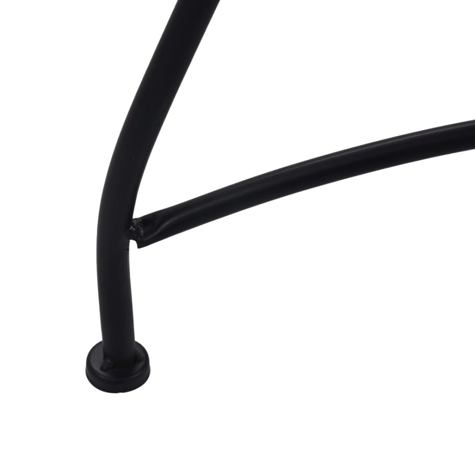 Mesa bistró de mosaico cerámica marrón 60