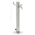 Columna de agua de jardín acero inoxidable cuadrada 65