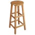 Taburetes de cocina 2 unidades madera maciza de