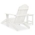 Silla con otomana y mesa jardín Adirondack macizo abeto