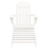Silla con otomana y mesa jardín Adirondack macizo abeto