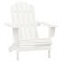 Silla con otomana y mesa jardín Adirondack macizo abeto