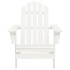 Silla con otomana y mesa jardín Adirondack macizo abeto
