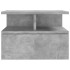 Mesita de noche flotante 2 uds madera gris hormigón 40x31x27