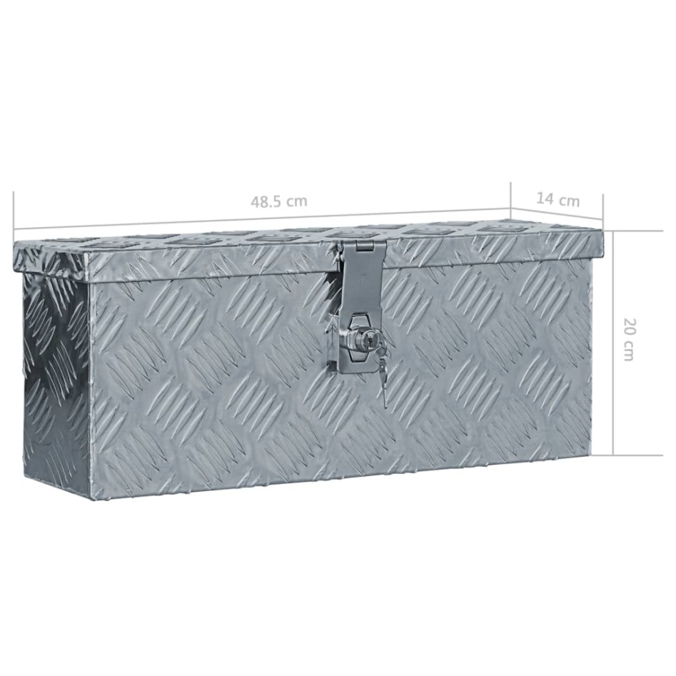 Caja de aluminio 48,5x14x20 cm