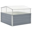 Invernadero 100x100x85 cm acero galvanizado gris