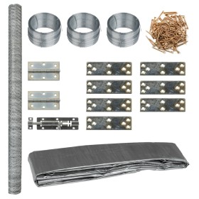 Gallinero de metal 268x100x190