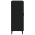 Aparador de madera de ingeniería negro 69,5x34x90