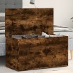 Baúl almacenaje madera contrachapada roble ahumado 84x42x46 cm
