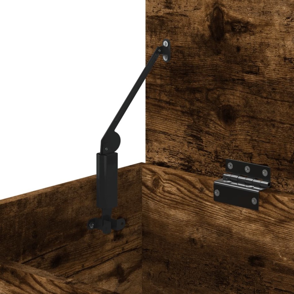 Baúl almacenaje madera contrachapada roble ahumado 84x42x46