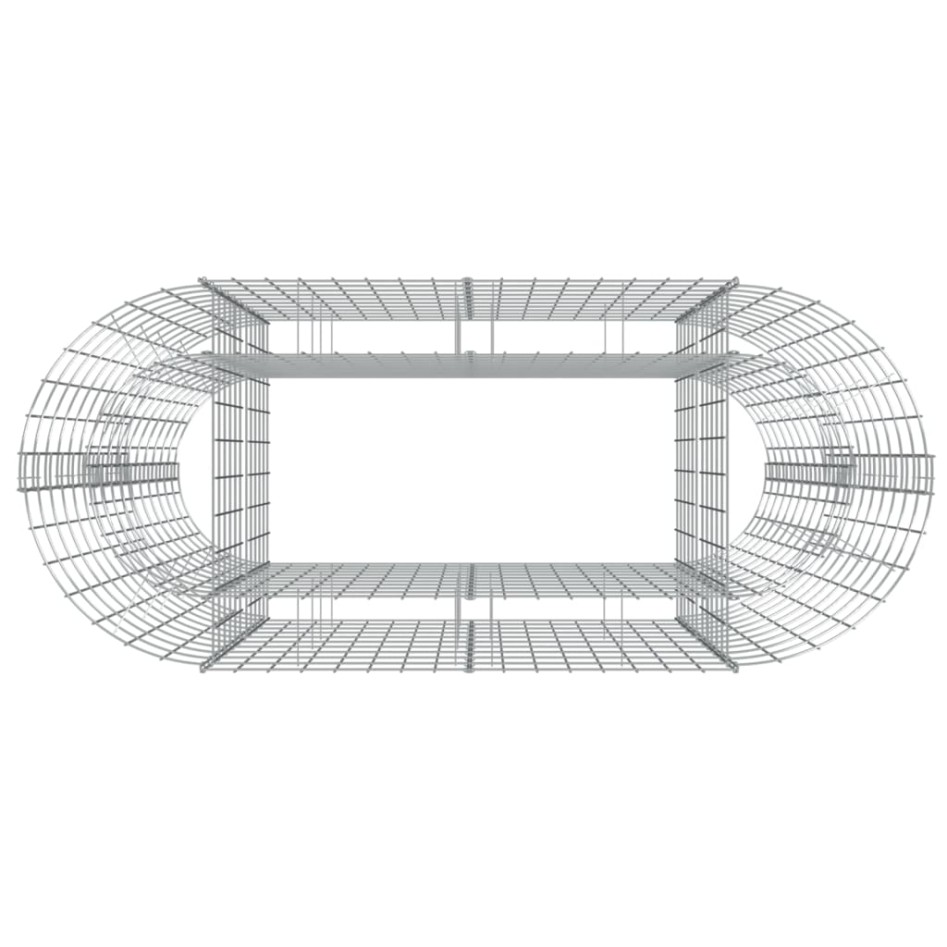 Arriate de gaviones de hierro galvanizado 120x50x100