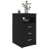 Cajonera de madera contrachapada negro 40x50x76
