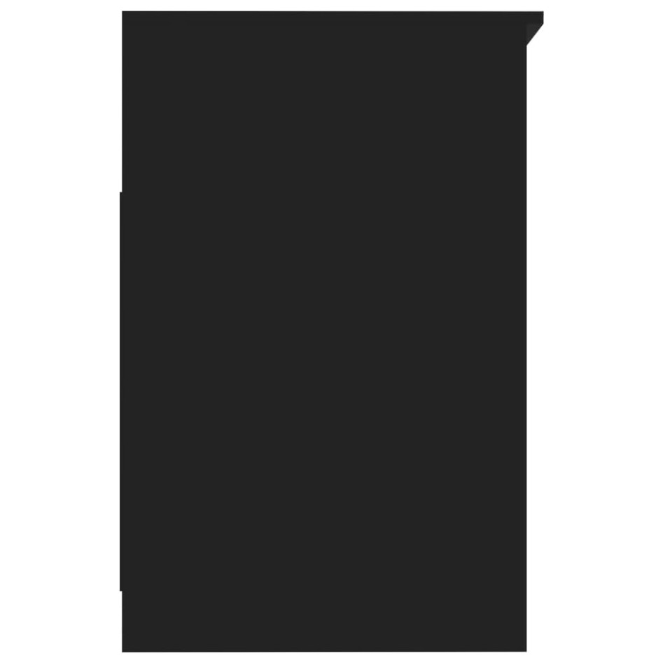 Cajonera de madera contrachapada negro 40x50x76