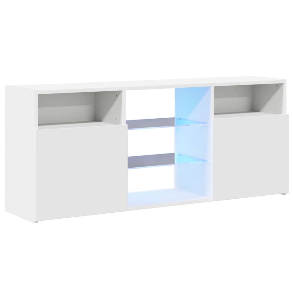Mueble para TV con luces LED blanco 120x30x50