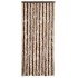 Cortina mosquitera beige y marrón claro chenilla 90x220