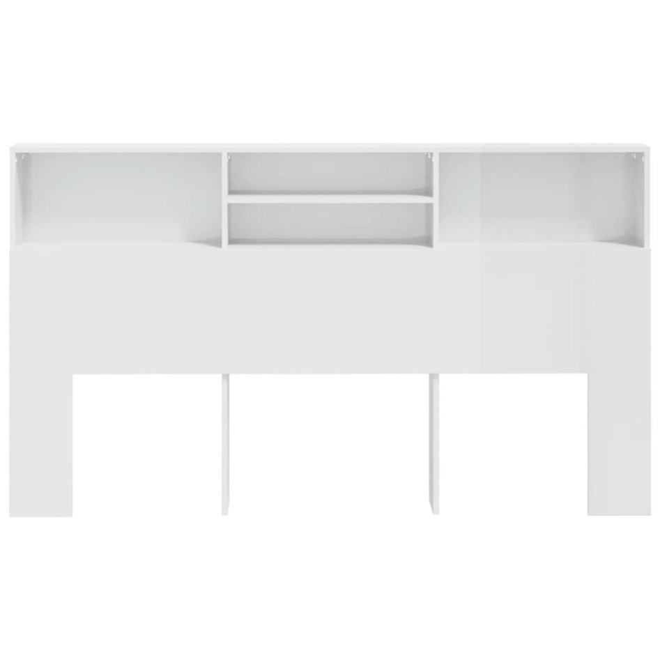 Mueble cabecero blanco brillante 180x19x103,5