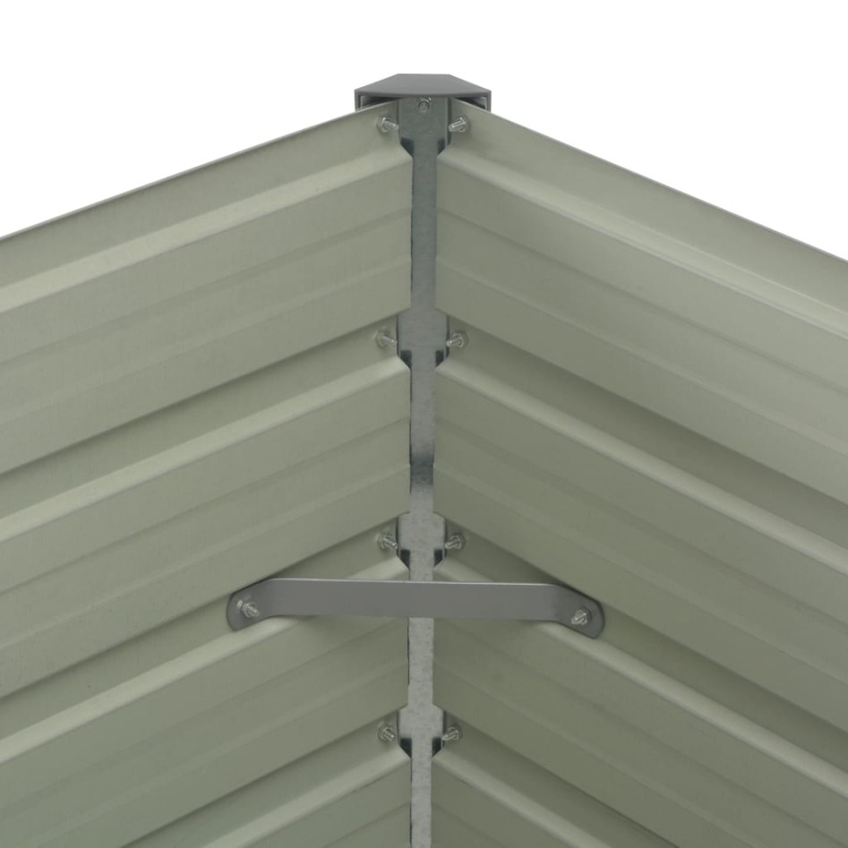 Jardinera elevada acero galvanizado gris antracita