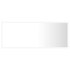 Espejo de baño LED acrílico blanco 100x8,5x37