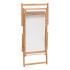 Silla de playa plegable de madera maciza de teca