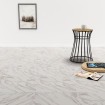 Lamas para suelo autoadhesivas PVC mármol blanco 5,11 m²